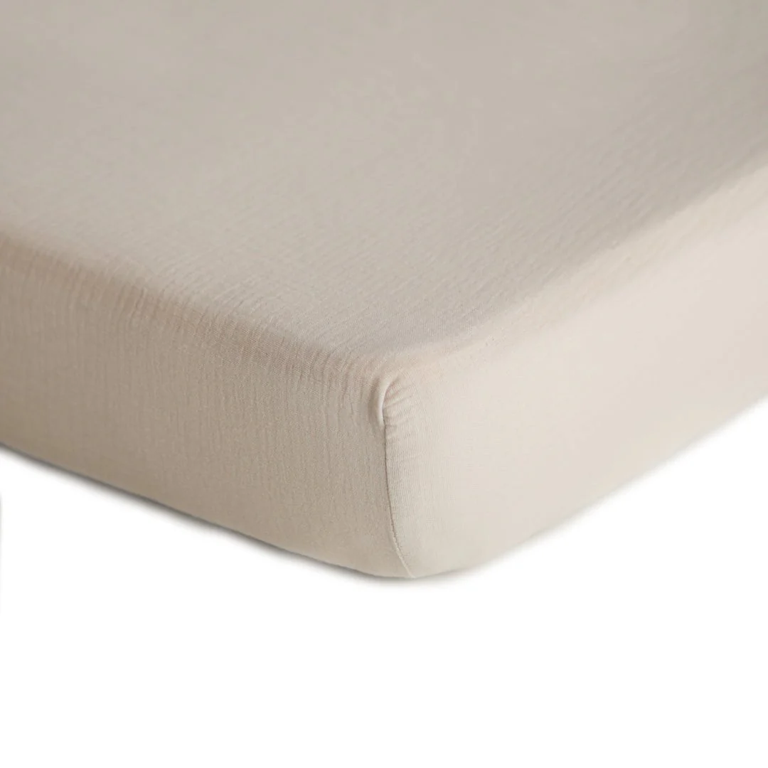 Mushie - Muslin Mini Crib Sheet - Image 10