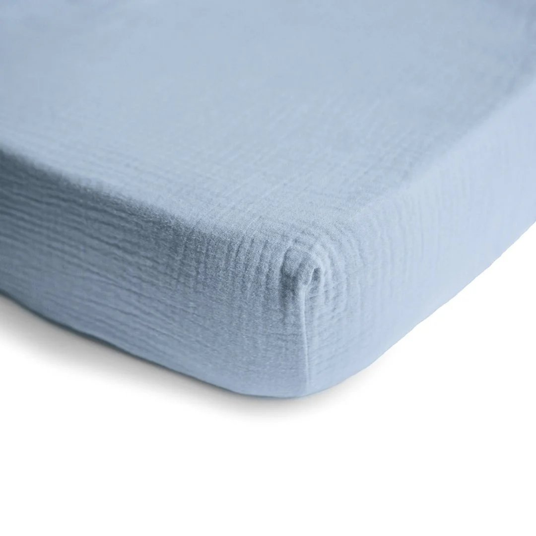 Mushie - Muslin Mini Crib Sheet - Image 3