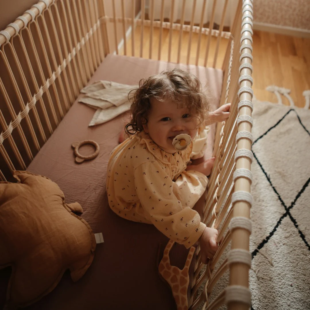 Mushie - Muslin Mini Crib Sheet - Image 6