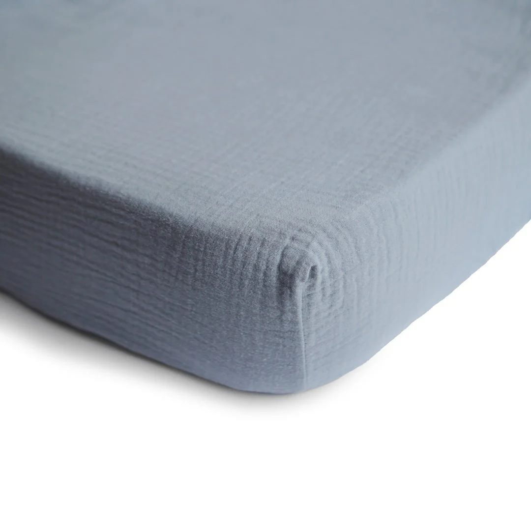 Mushie - Muslin Mini Crib Sheet - Image 8