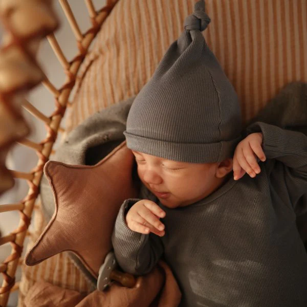Mushie - Ribbed Baby Beanie - Image 5