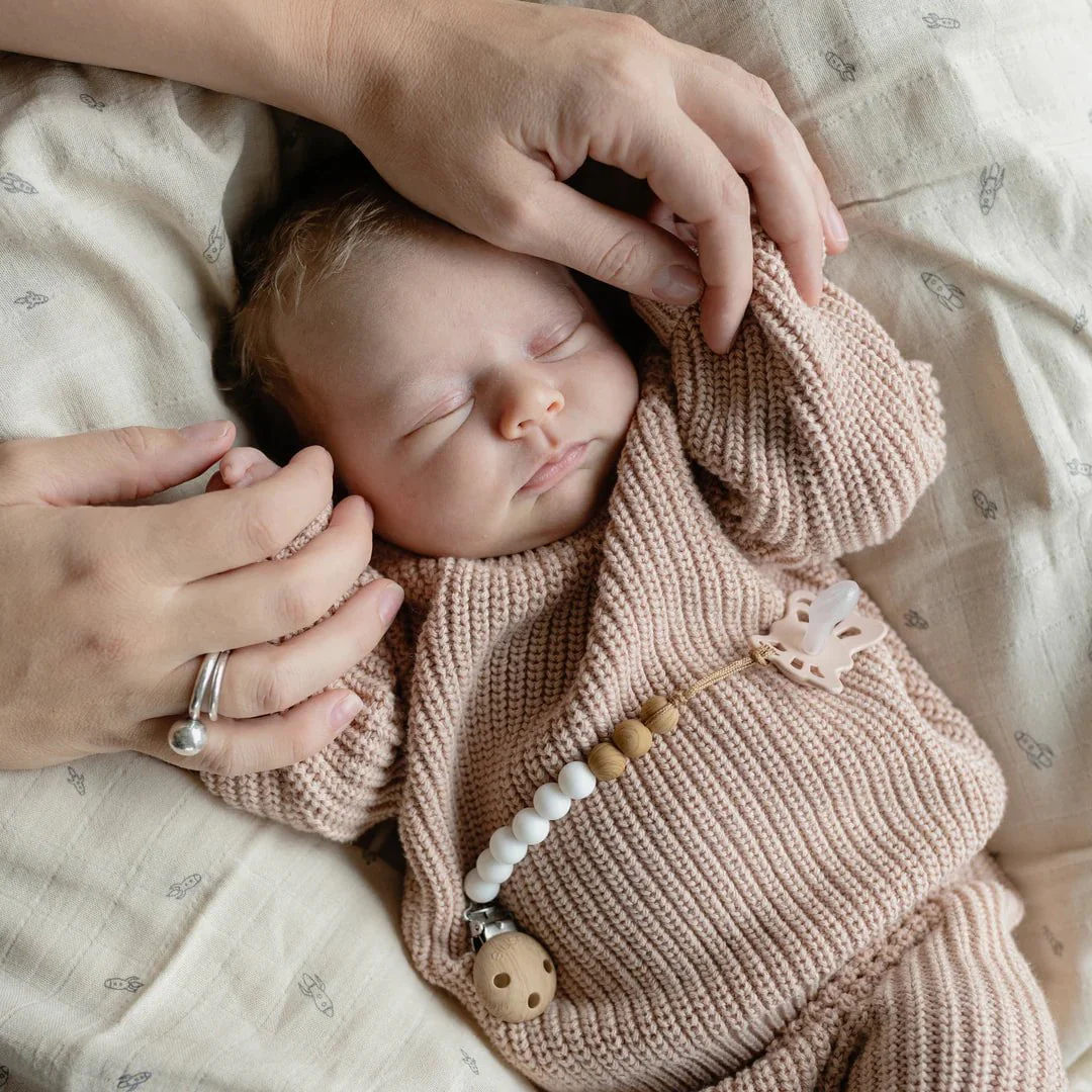 Mushie - Silicone Pacifier Clip | Eva - Image 2