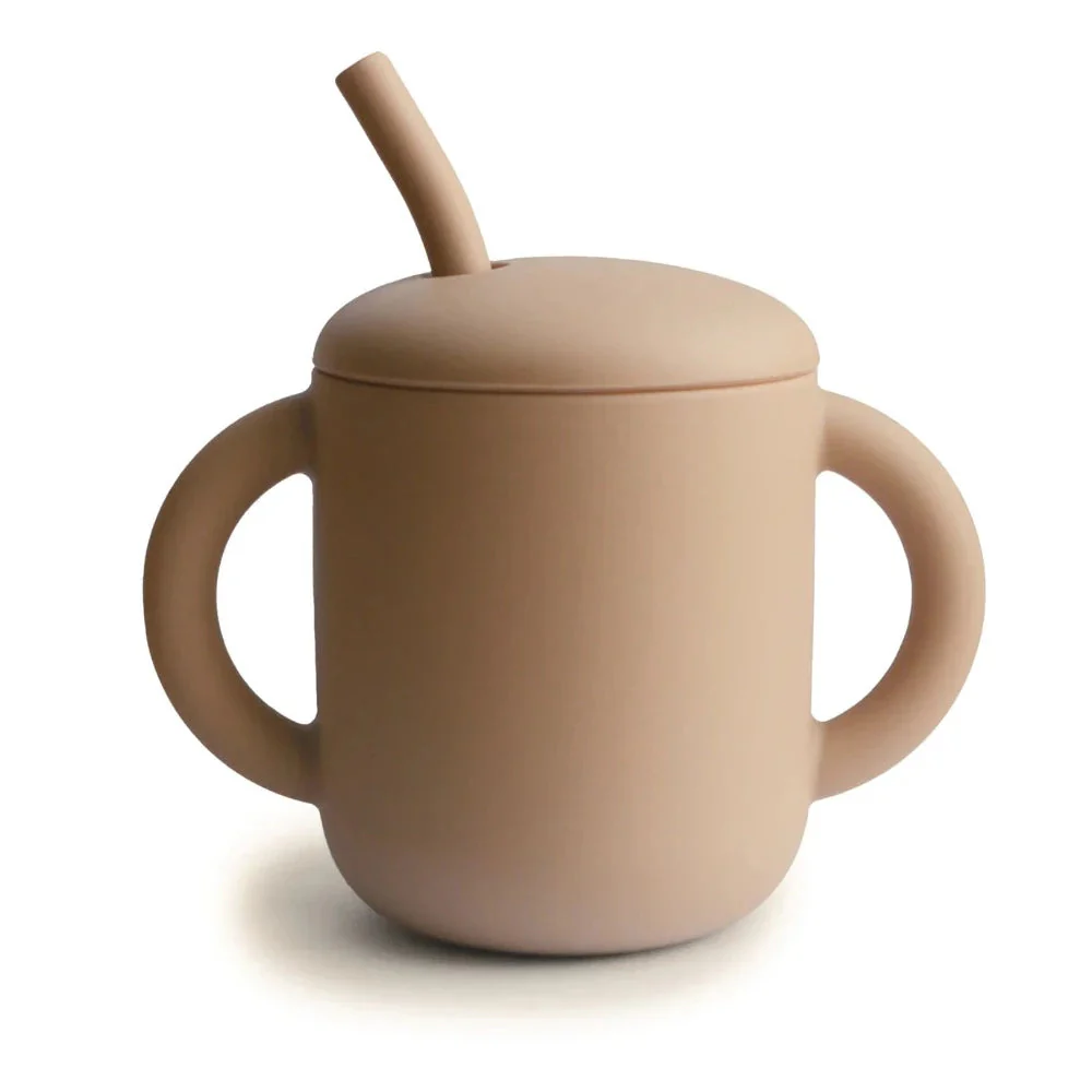 Mushie - Silicone Training Cup + Straw - Image 9