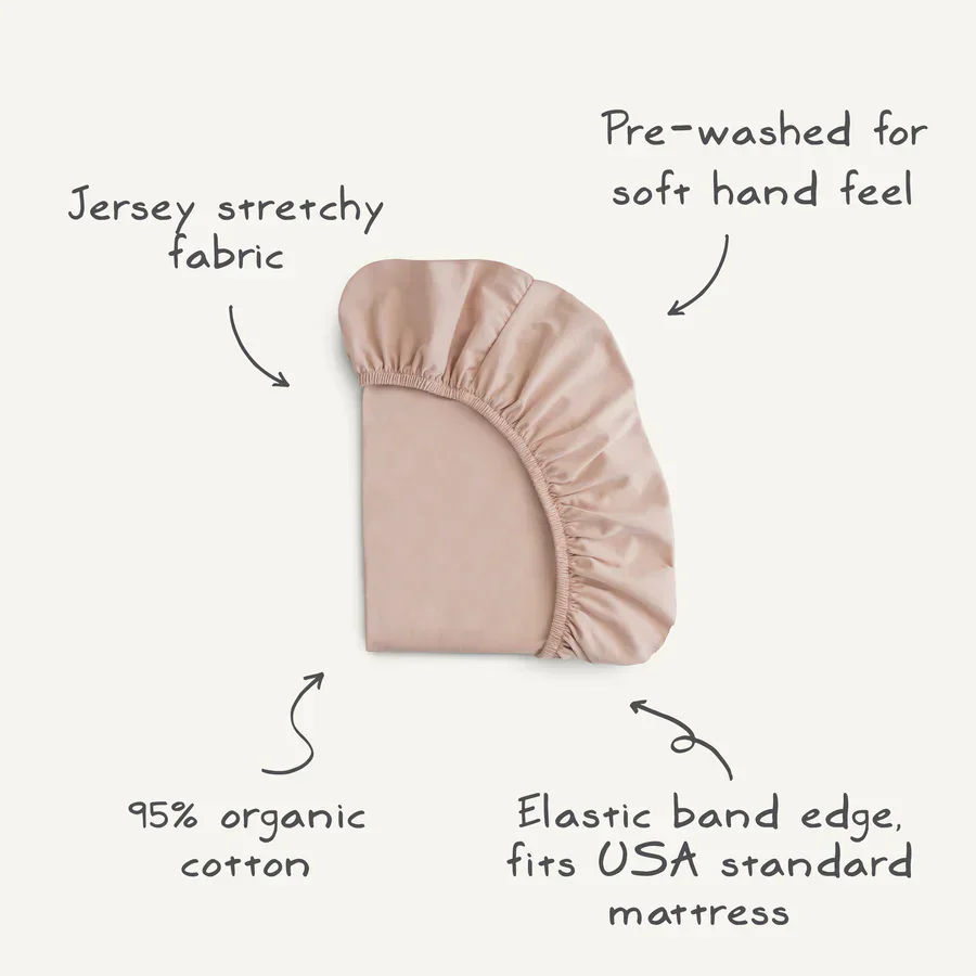 Mushie - Stretchy Crib Sheet - Image 3