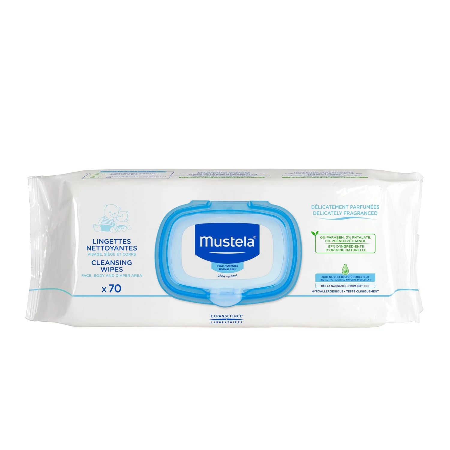 Mustela - Cleansing Wipes with Avocado