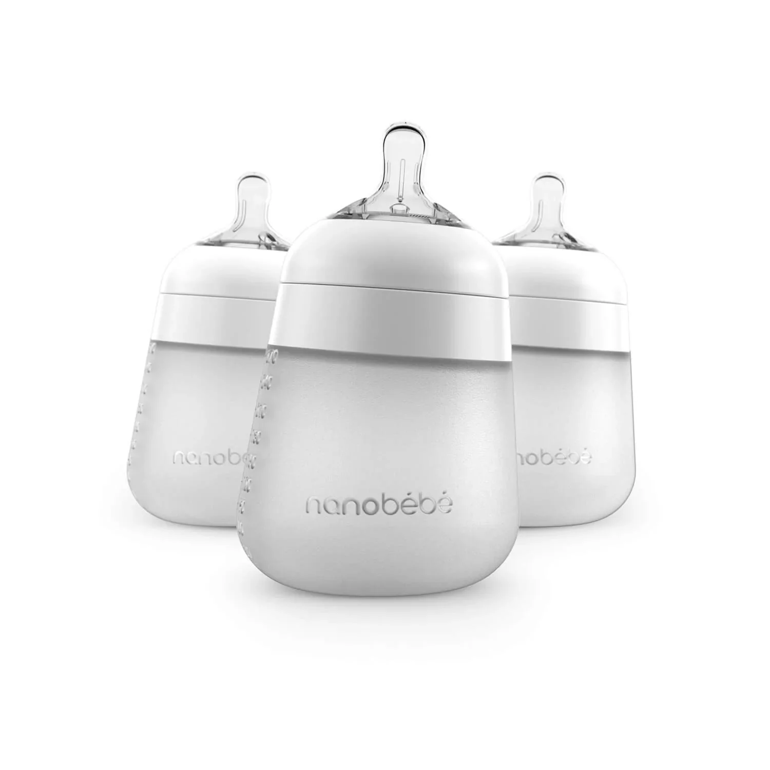 Nanobebe - Flexy Silicone Baby Bottle (3 pack)