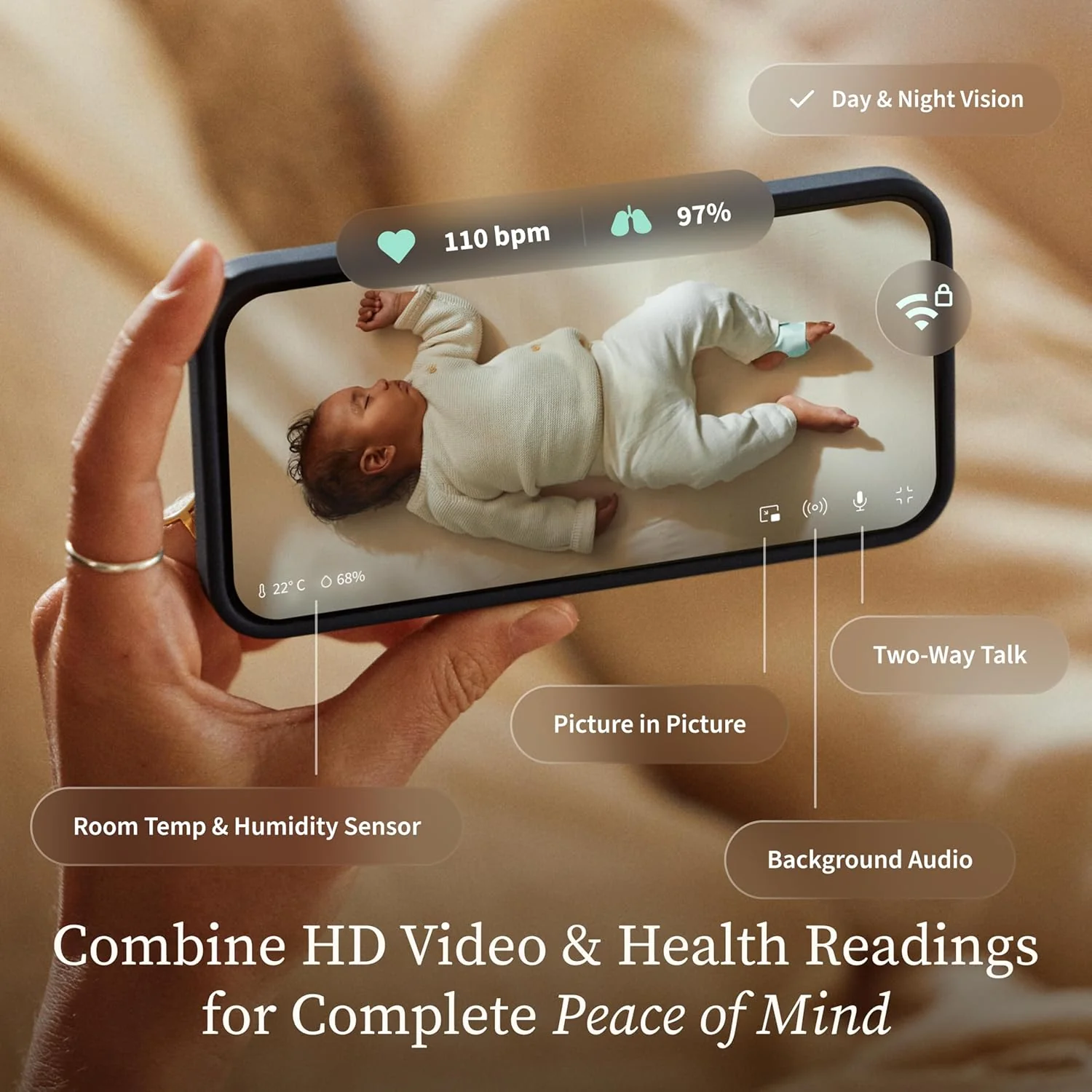 Owlet - Dream Duo Smart Baby Monitor with Sock (Gen 3) - Image 4