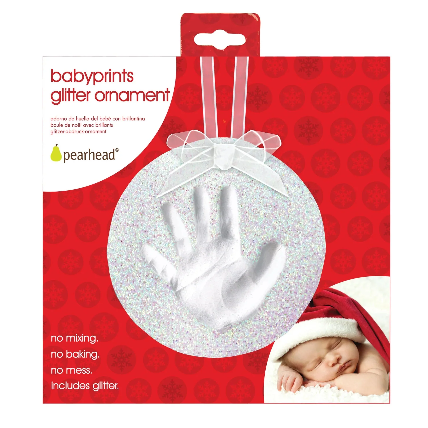 Pearhead - Babyprints Glitter Ornament - Image 3