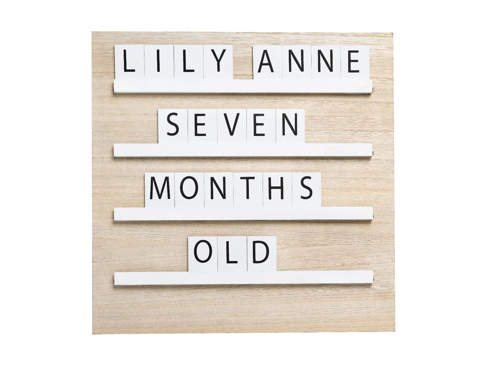 Pearhead - Wooden Tile Letterboard