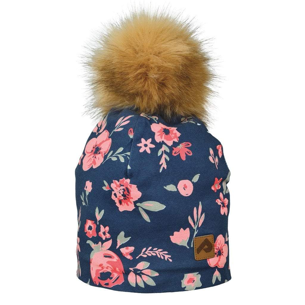 Perlimpinpin - Lined Beanie -Chin Straps W/ Pom Pom