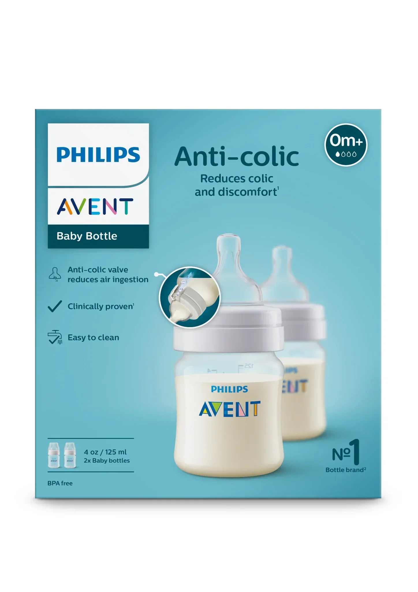 Philips Avent - Anti-colic Baby Bottle 0m+ - 4oz - Image 9