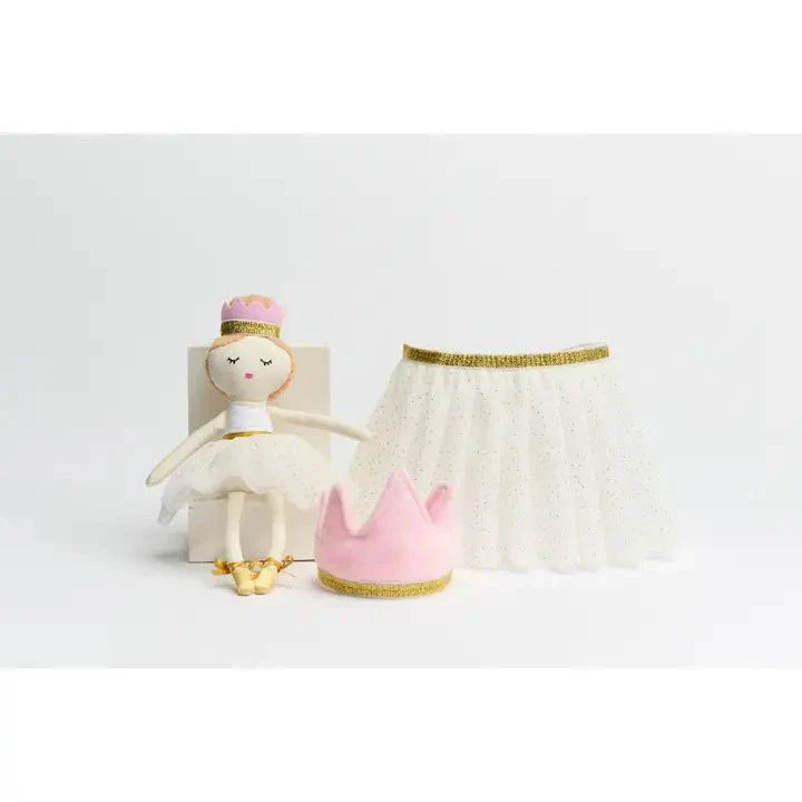 Piccolo Bambino - Tutu Set with Crown Headband and Doll 10" - One Size - Image 2