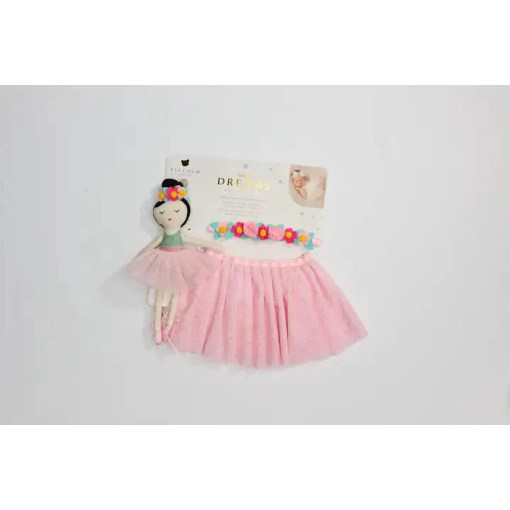 Piccolo Bambino - Tutu Set with Crown Headband and Doll 10" - One Size - Image 3