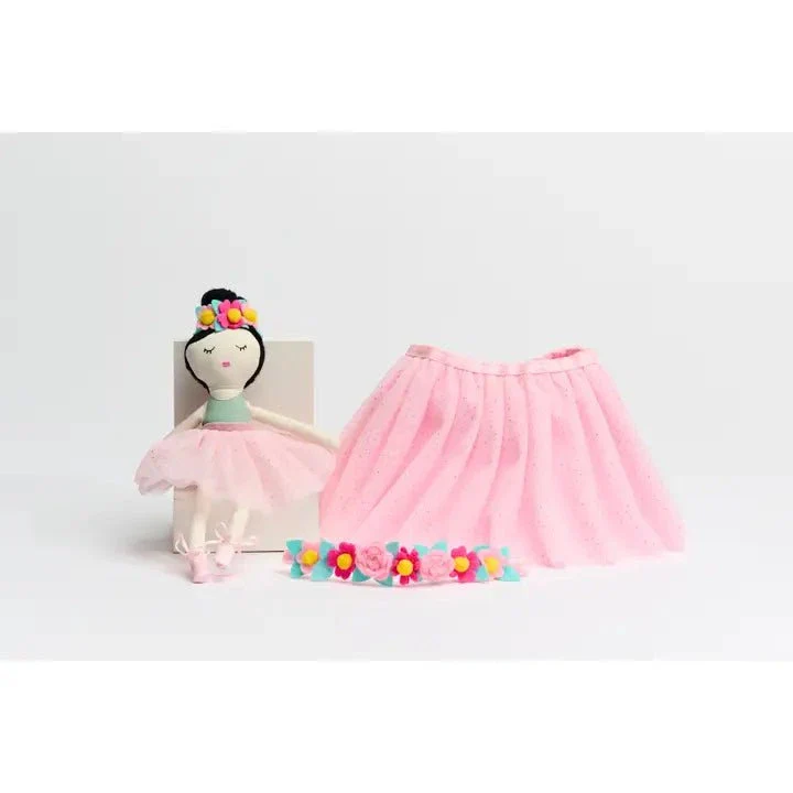 Piccolo Bambino - Tutu Set with Crown Headband and Doll 10" - One Size - Image 4