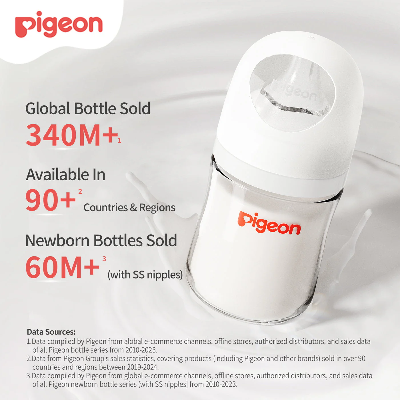 Pigeon - Glass Bottle 8oz (3M+) - 3 Pack - Image 2