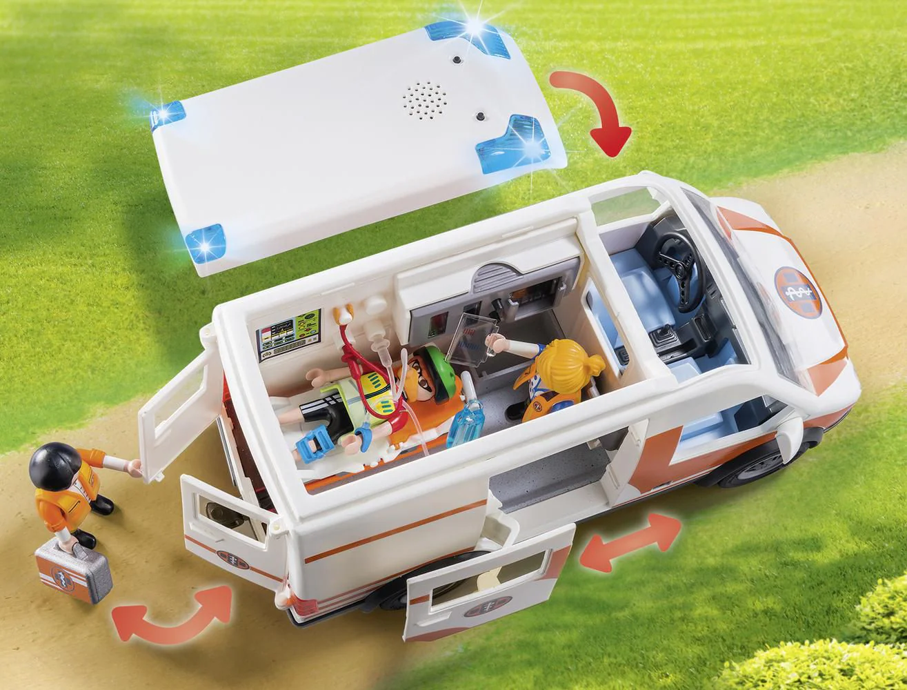 Playmobil - Ambulance with Flashing Lights - Image 4