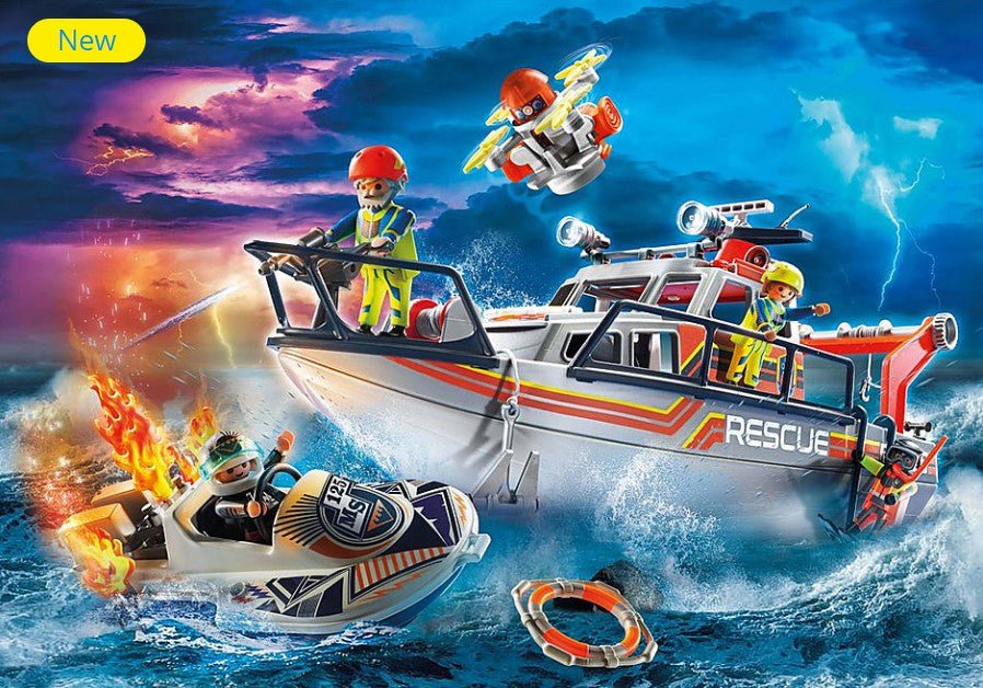 Playmobil - Fire Rescue with Personal Watercraft - Image 2