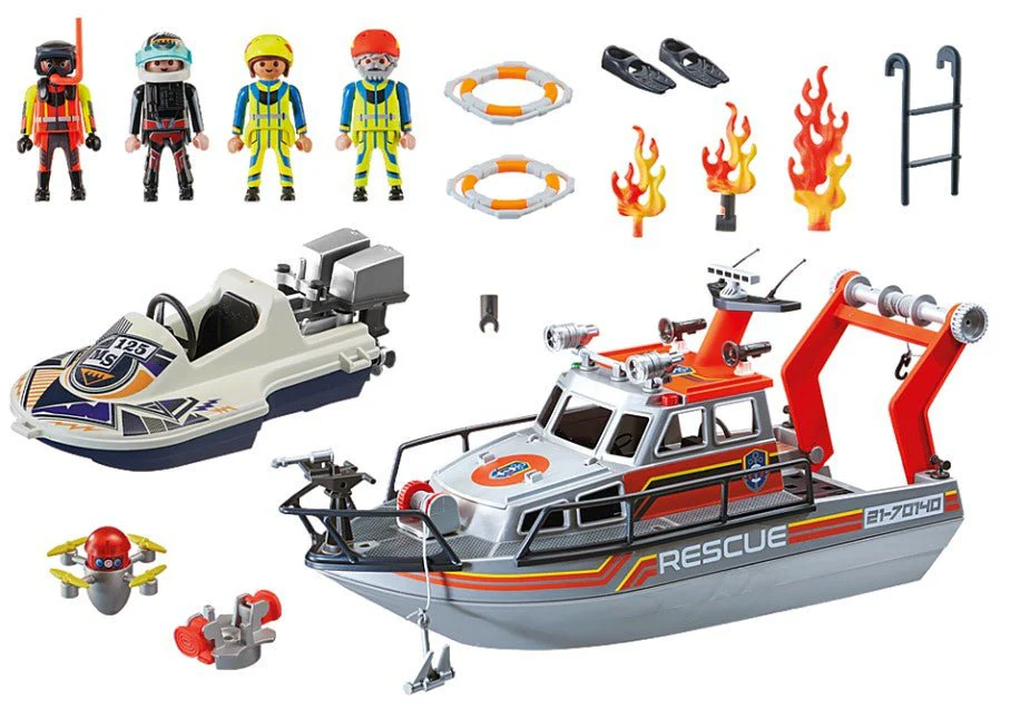 Playmobil - Fire Rescue with Personal Watercraft - Image 3