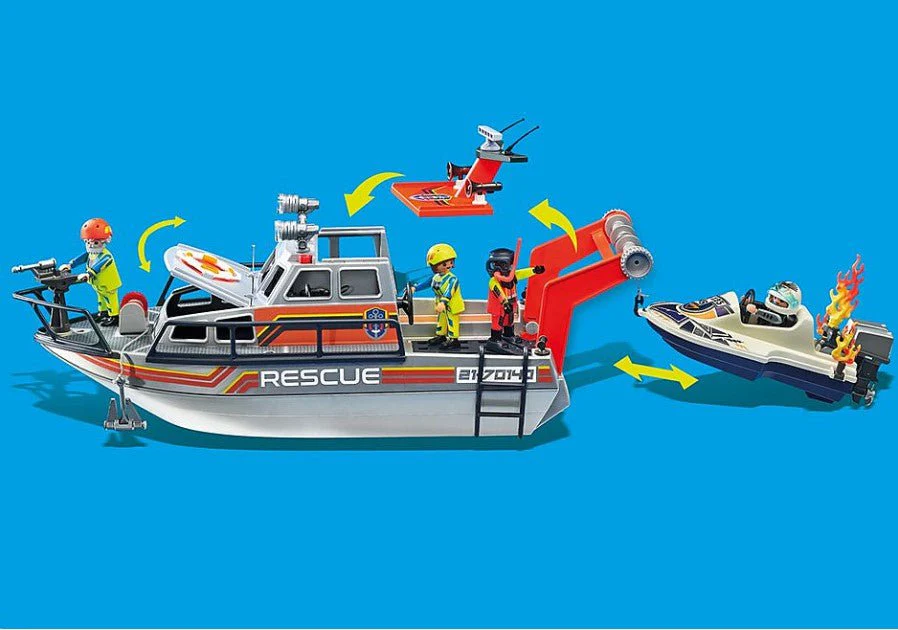 Playmobil - Fire Rescue with Personal Watercraft - Image 4