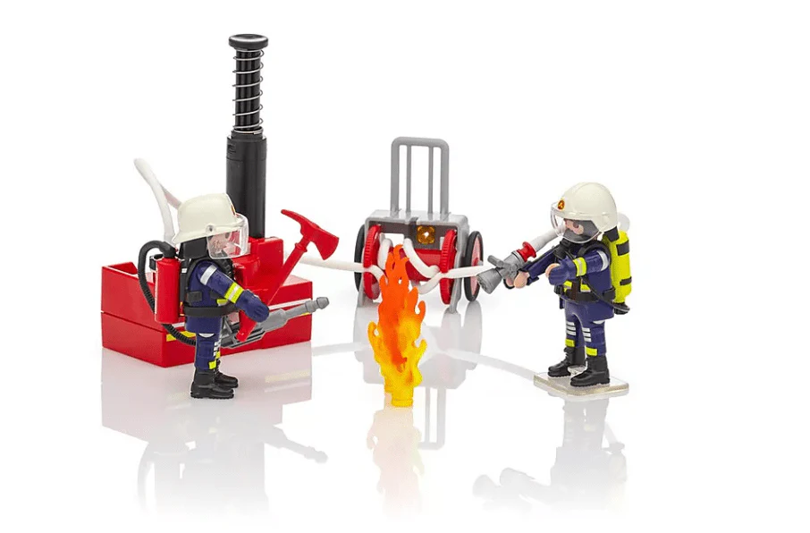 Playmobil - Firefighters with Water Pump - Image 3