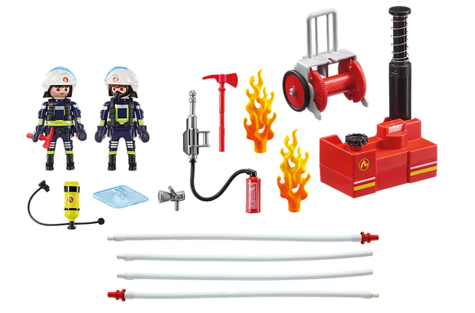 Playmobil - Firefighters with Water Pump - Image 4