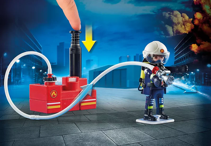Playmobil - Firefighters with Water Pump - Image 5