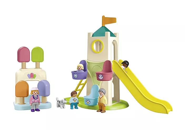 Playmobil - JUNIOR: Adventure Tower with Ice Cream Booth - Image 2