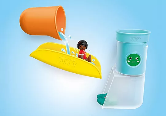 Playmobil - JUNIOR AQUA: Pour and Play Water Tank with Slide - Image 3