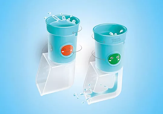 Playmobil - JUNIOR AQUA: Pour and Play Water Tank with Slide - Image 4