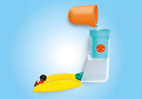 Playmobil - JUNIOR AQUA: Pour and Play Water Tank with Slide - Image 6