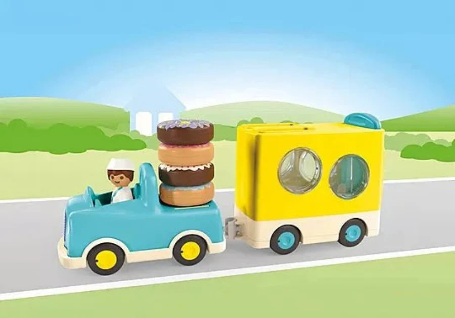 Playmobil - JUNIOR: Crazy Donut Truck with Stacking and Sorting Feature - Image 3