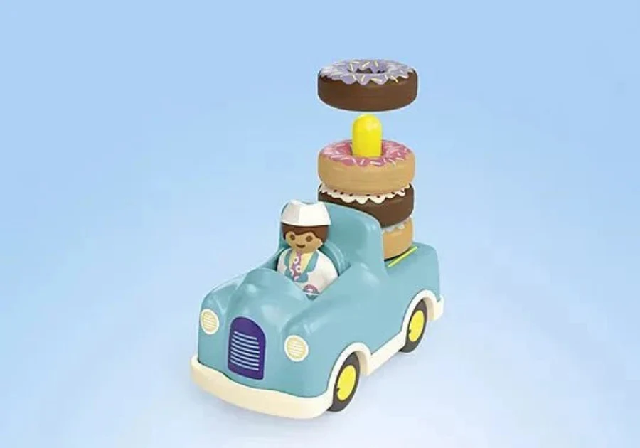 Playmobil - JUNIOR: Crazy Donut Truck with Stacking and Sorting Feature - Image 4