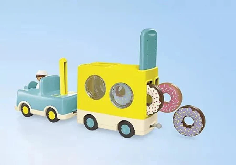Playmobil - JUNIOR: Crazy Donut Truck with Stacking and Sorting Feature - Image 5