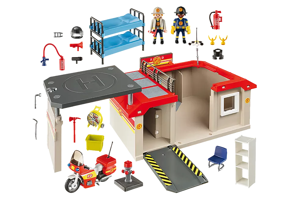 Playmobil - Take Along Fire Station - Image 3