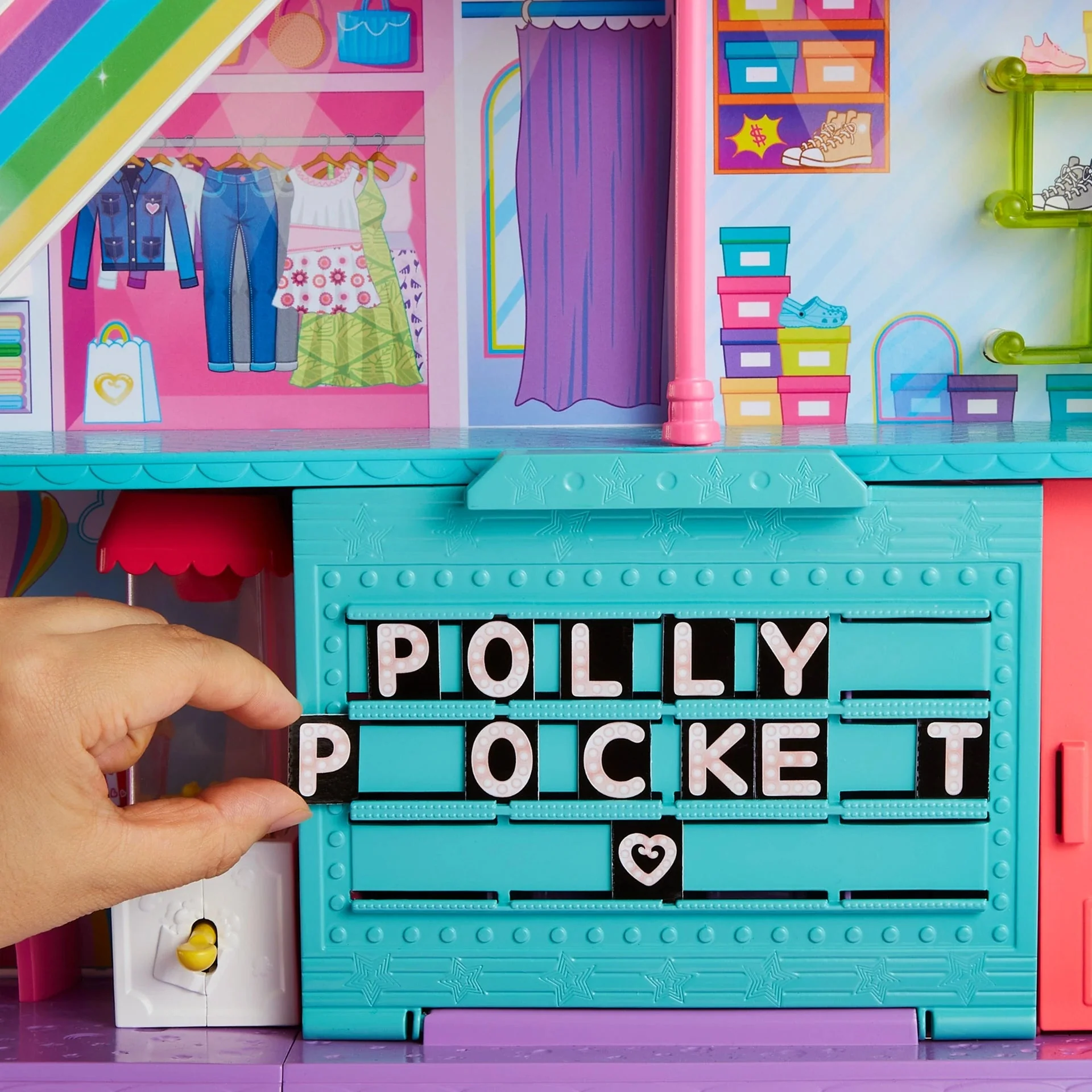 Polly Pocket - Sweet Adventures Rainbow Mall Playset - Image 10