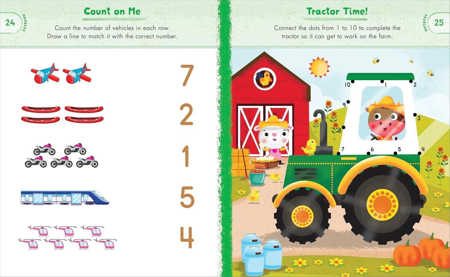 Preschool Activity Book: Trucks, Cars, and Airplanes - Paperback - Image 3