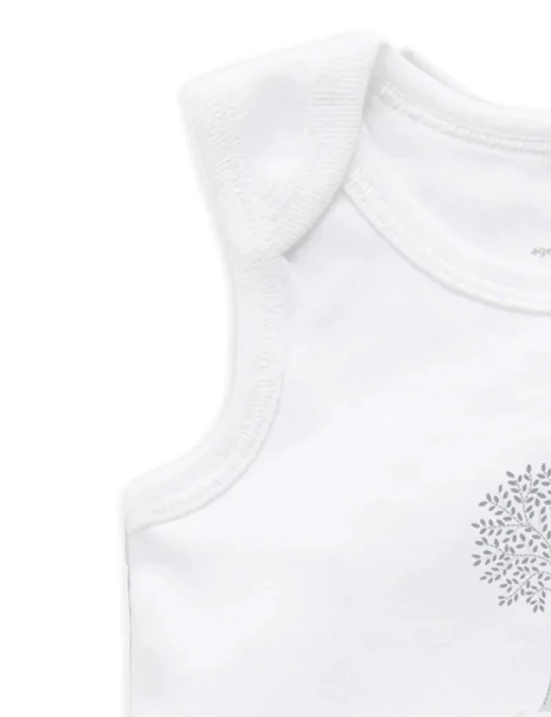 Purebaby - Organic Cotton Design Undershirt (2 Pack) - Image 4
