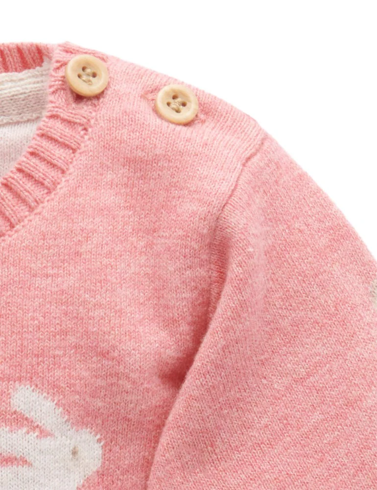 Purebaby - Bunny Friends Pullover - Image 4