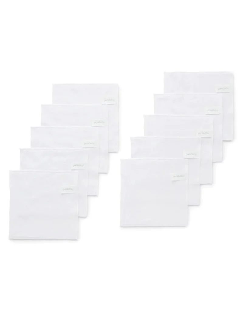 Purebaby - Cloth Wipes (10 pack) - Image 2