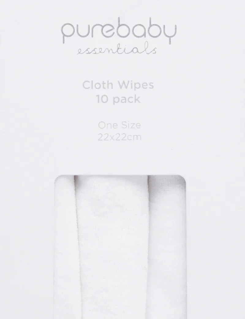 Purebaby - Cloth Wipes (10 pack) - Image 4