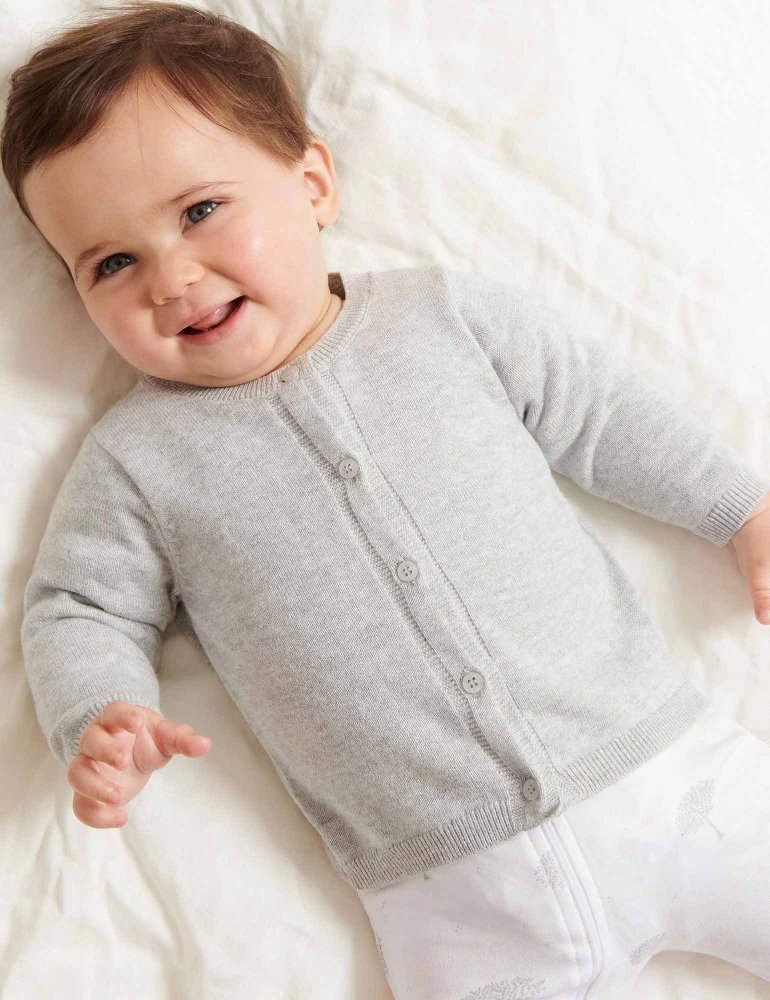 Purebaby - Essentials - 100% Cotton Cardigan - Image 2