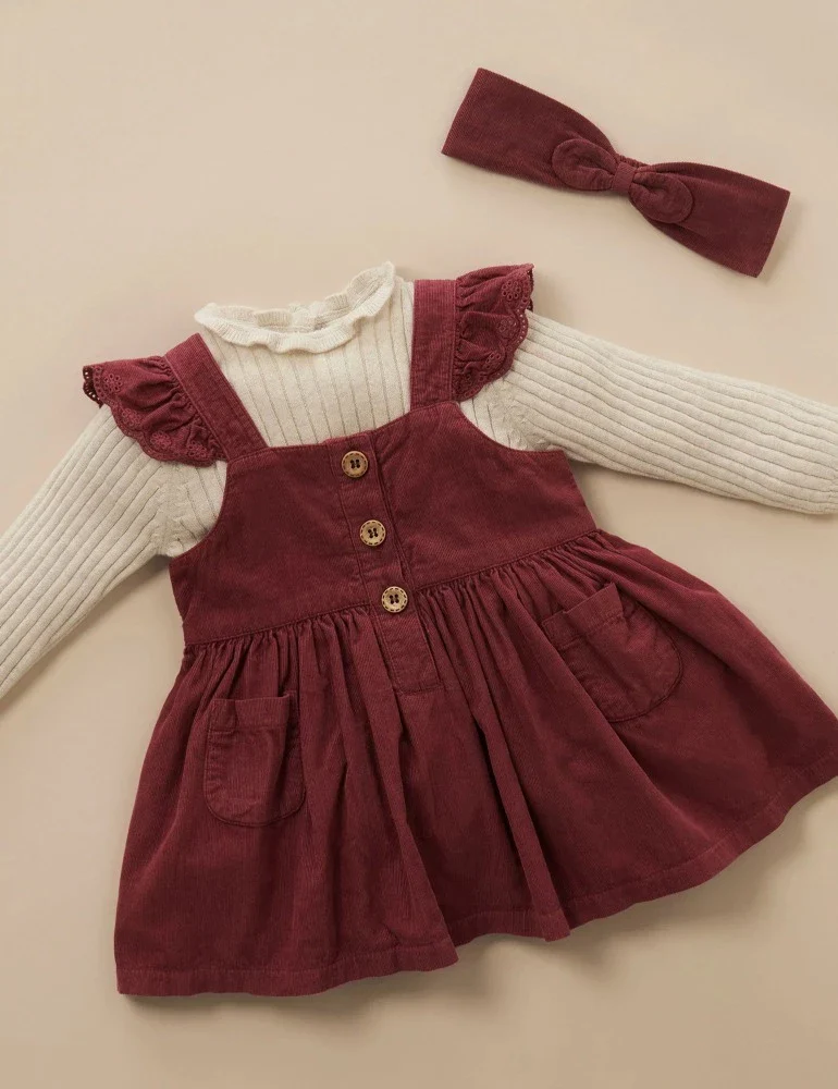 Purebaby - Forest Corduroy Pinafore - Image 14