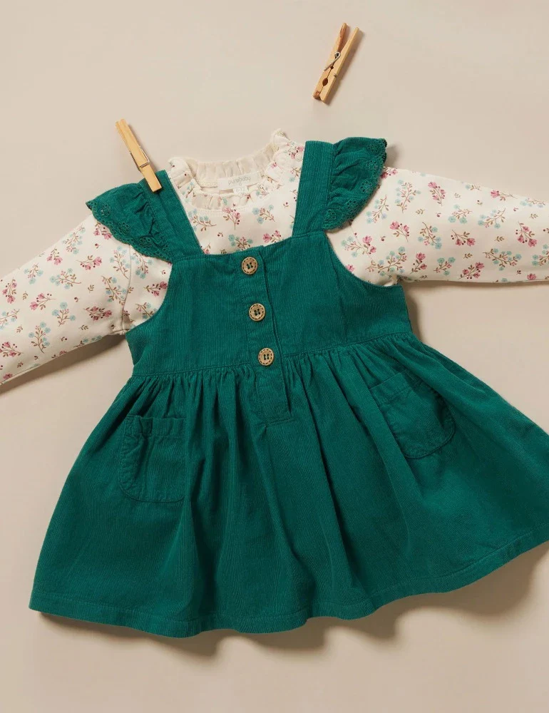 Purebaby - Forest Corduroy Pinafore - Image 7