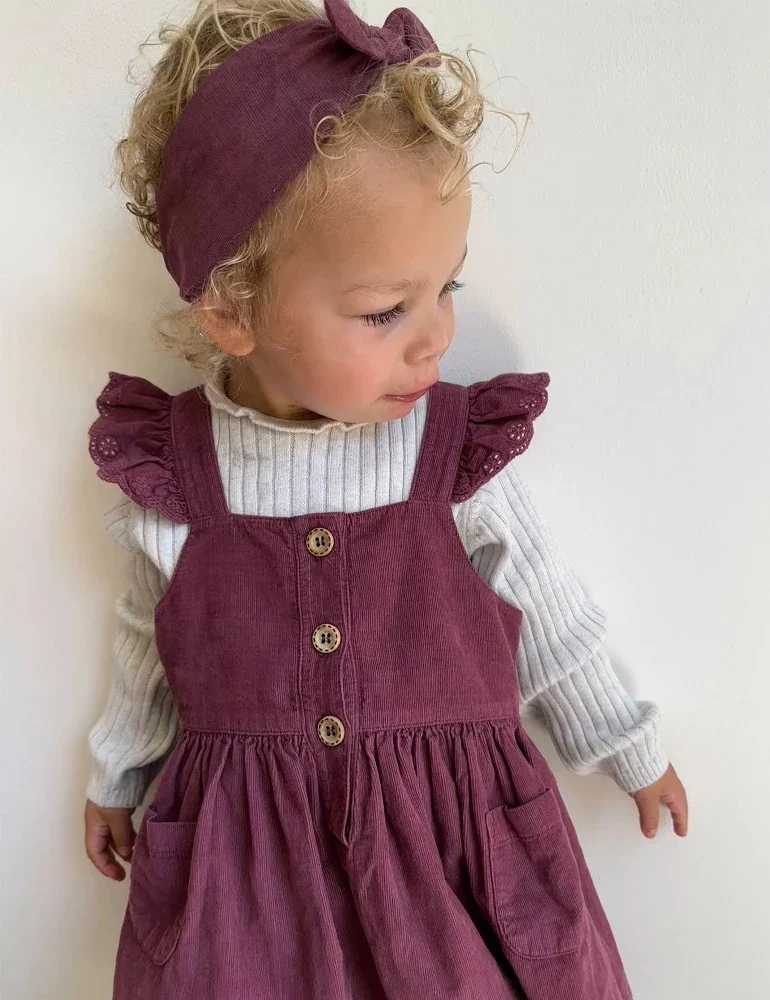 Purebaby - Forest Corduroy Pinafore - Image 9
