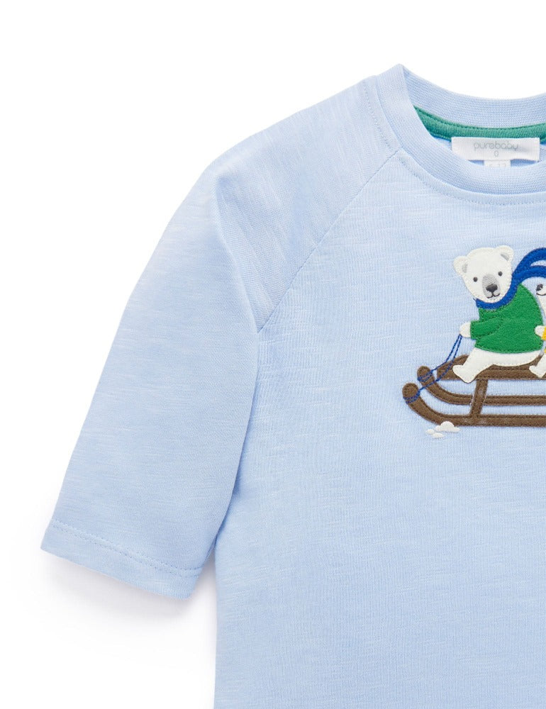 Purebaby - Long Sleeved Winter Friends Tee - Image 3