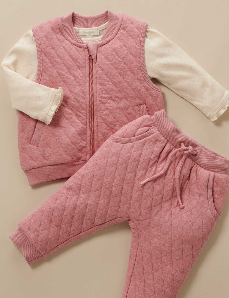 Purebaby - Pointelle Rib Layering Top - Image 2