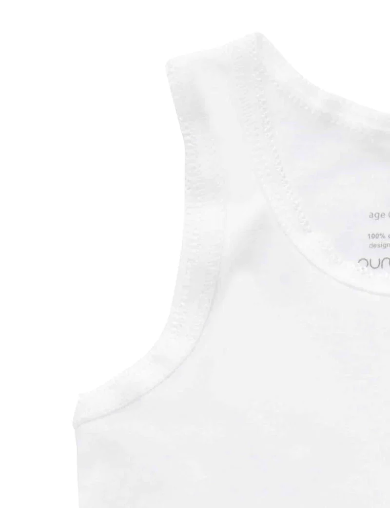 Purebaby - Organic Cotton Ribbed Tank Top (2 Pack) - Image 3