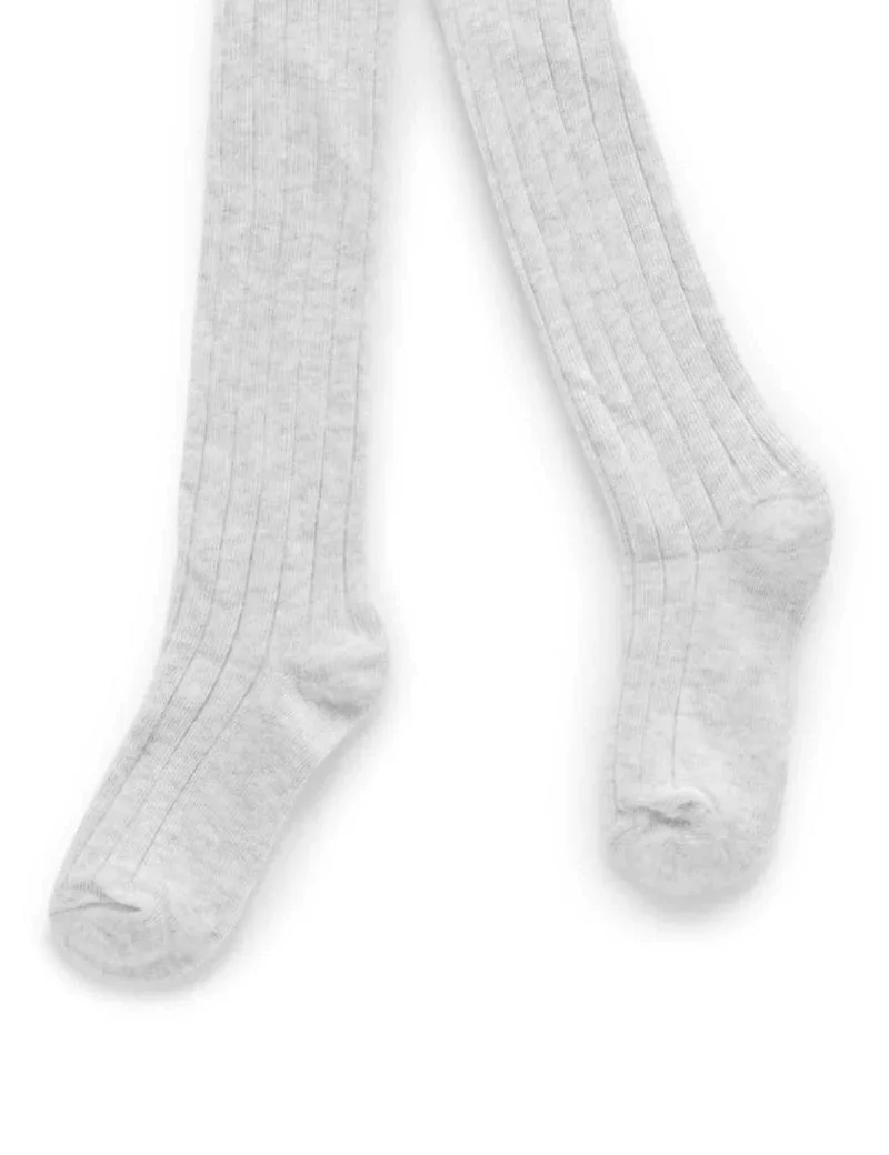 Purebaby - Organic Cotton Rib Tights - Image 5