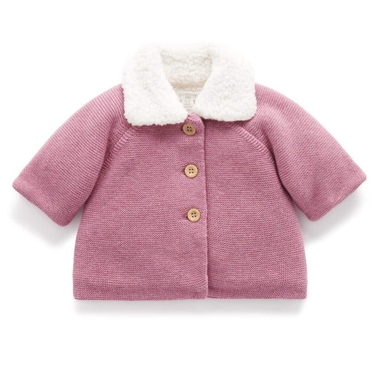 Purebaby - Shearling Lined Cardigan - Image 2