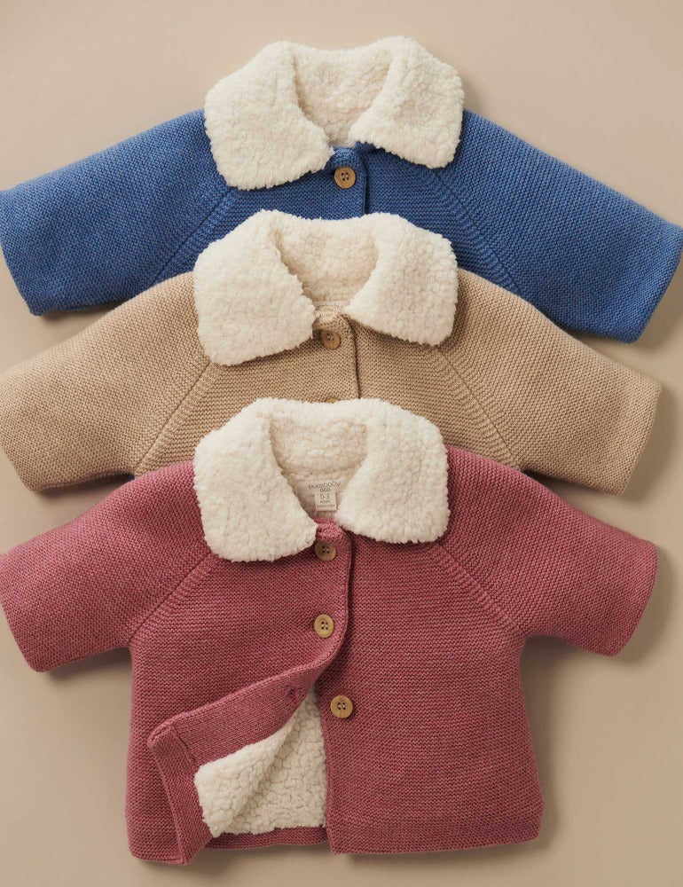 Purebaby - Shearling Lined Cardigan - Image 3